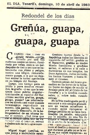 Diario EL DIA, Tenerife (1983)